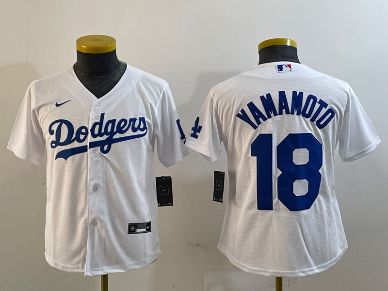 Youth Los Angeles Dodgers Yoshinobu Yamamoto Player Jersey