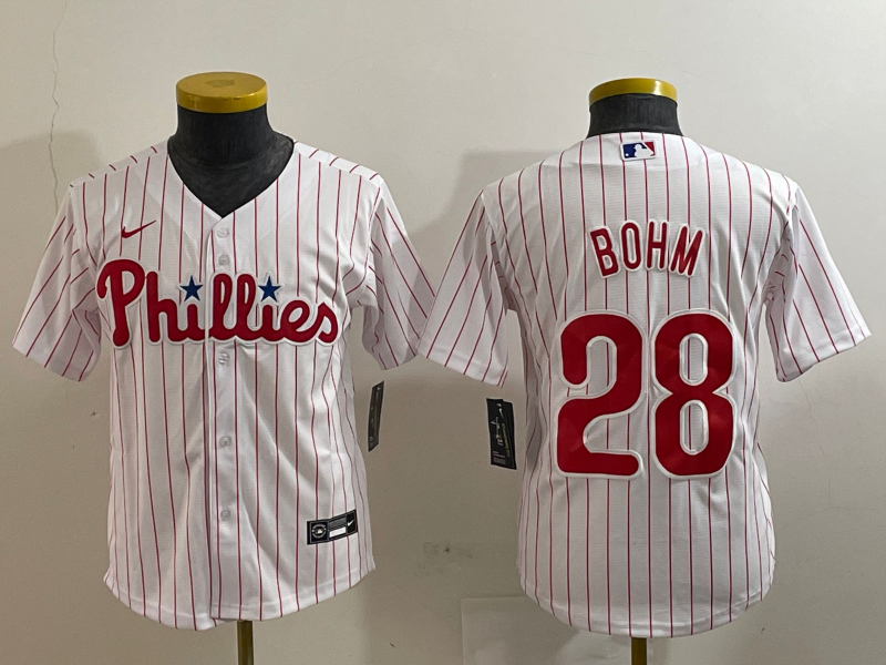 YOUTH Alec Bohm Philadelphia Phillies Player Jersey