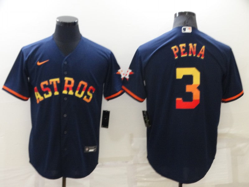 Men's Jeremy Pena Houston Astros Navy 2022 City Connect Jersey