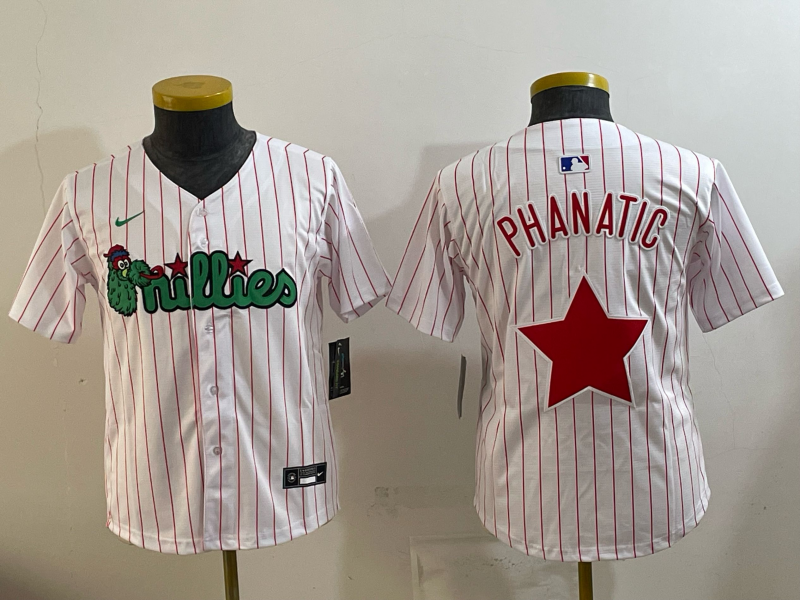 Youth PHANATIC Philadelphia Phillies 2026 White Jersey