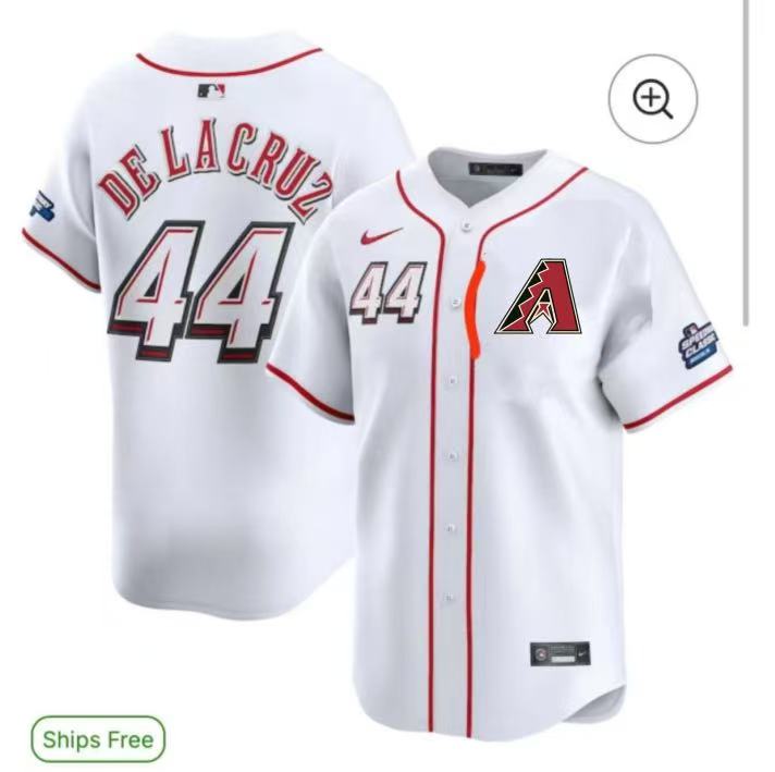 Men's De La Cruz Arizona Diamondbacks White Jersey