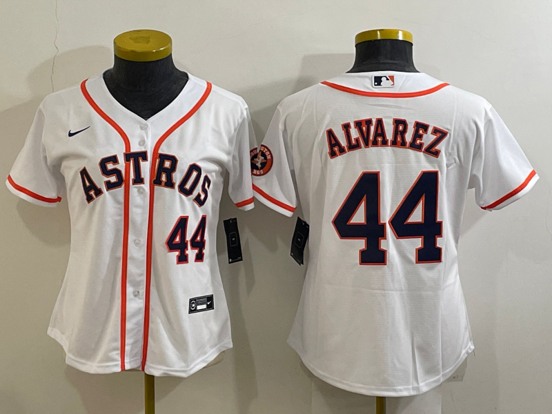 Women's Houston Astros Yordan Alvarez #44 2022 World Series Jersey