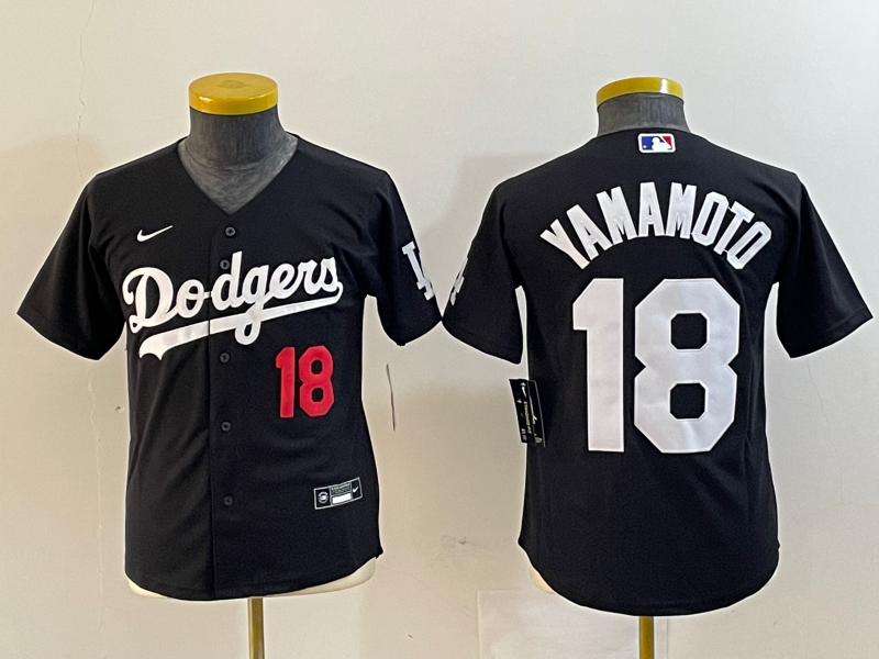 Youth Yoshinobu Yamamoto Los Angeles Dodgers Player Jersey