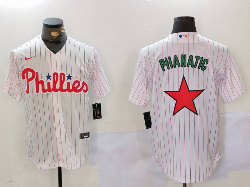 Men's Philadelphia Phillies Phanatic White Jersey – Stitched