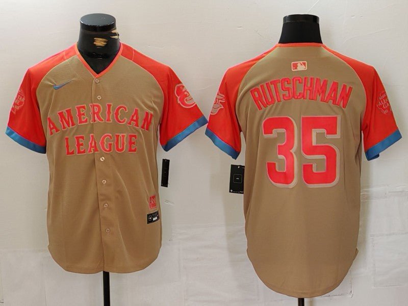 Men's Adley Rutschman American League Cream 2024 All-Star Game Player Jersey