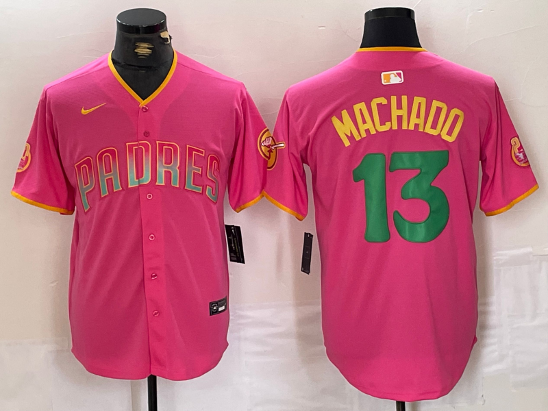 Men's Manny Machado San Diego Padres Player Pink Jersey