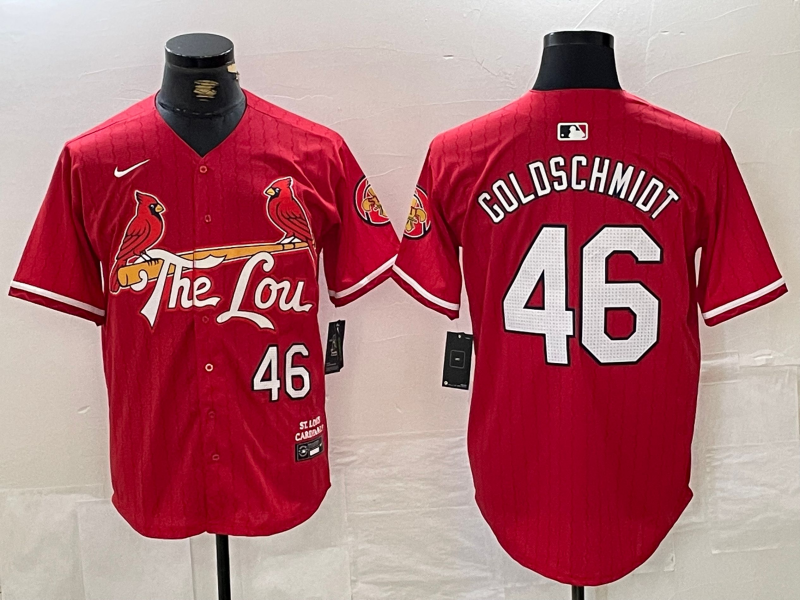 Men's Paul Goldschmidt St. Louis Cardinals Red 2024 City Connect Player Jersey