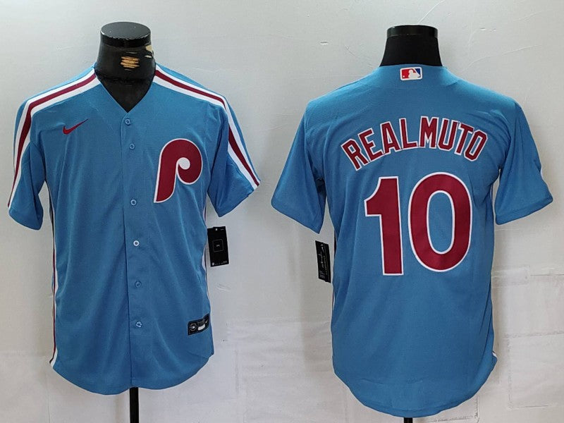 Men's J.T. Realmuto Philadelphia Phillies Blue Player Jersey