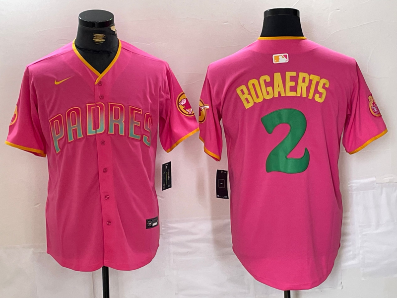 Men's Xander Bogaert San Diego Padres Player Pink Jersey