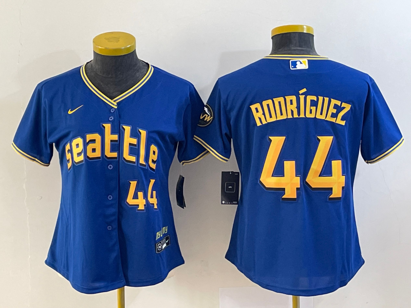Women's Seattle Mariners Julio Rodriguez Royal 2023 City Connect Replica Player Jersey