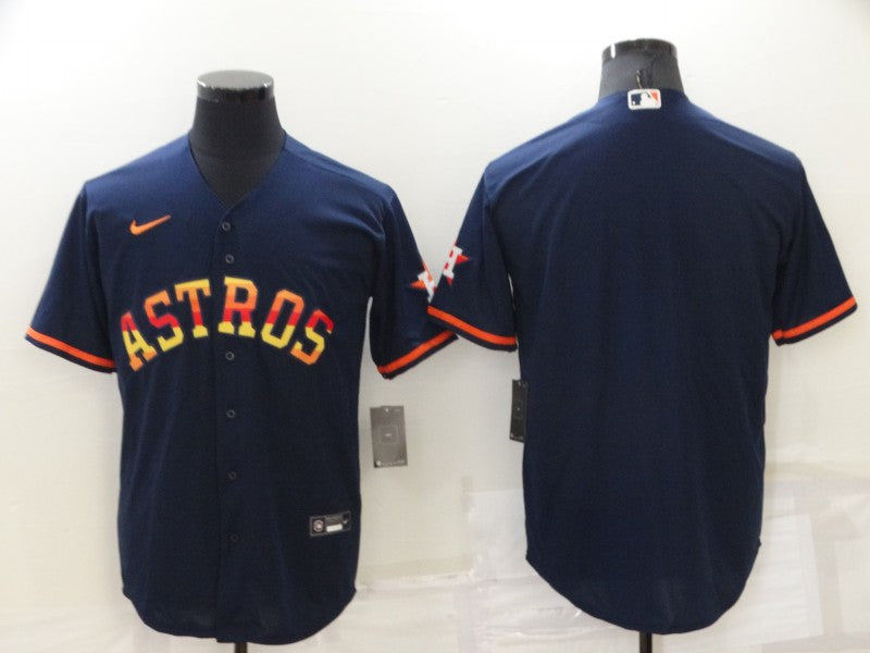 Men's Houston Astros Navy 2022 City Connect Custom Jersey