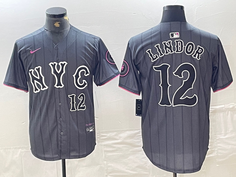 Men's New York Mets Francisco Lindor 2024 City Connect Player Jersey