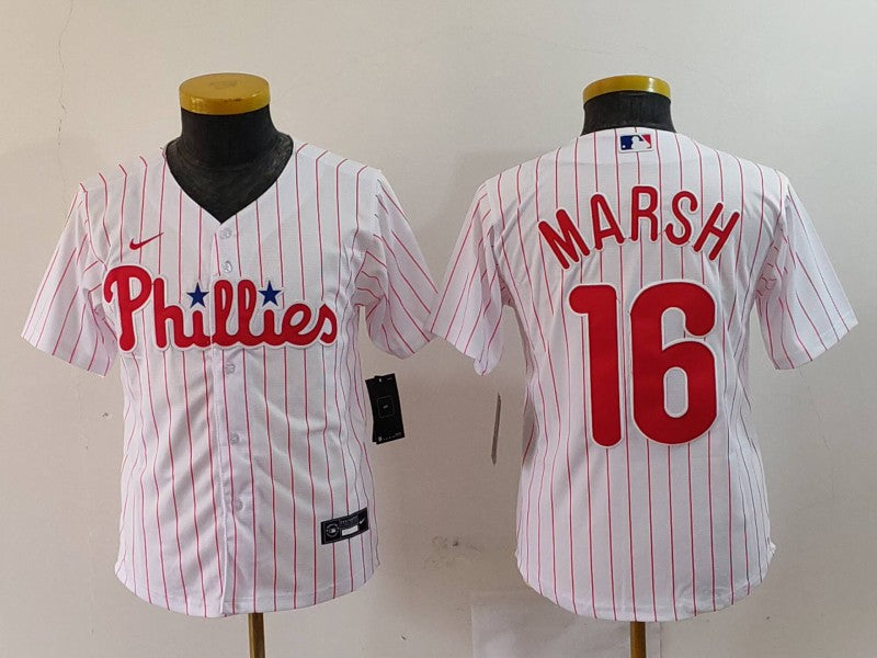 YOUTH BRANDON MARSH Philadelphia Phillies Player Jersey