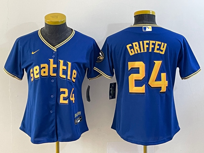 Women's Seattle Mariners Ken Griffey Jr. Royal 2023 City Connect Replica Player Jersey