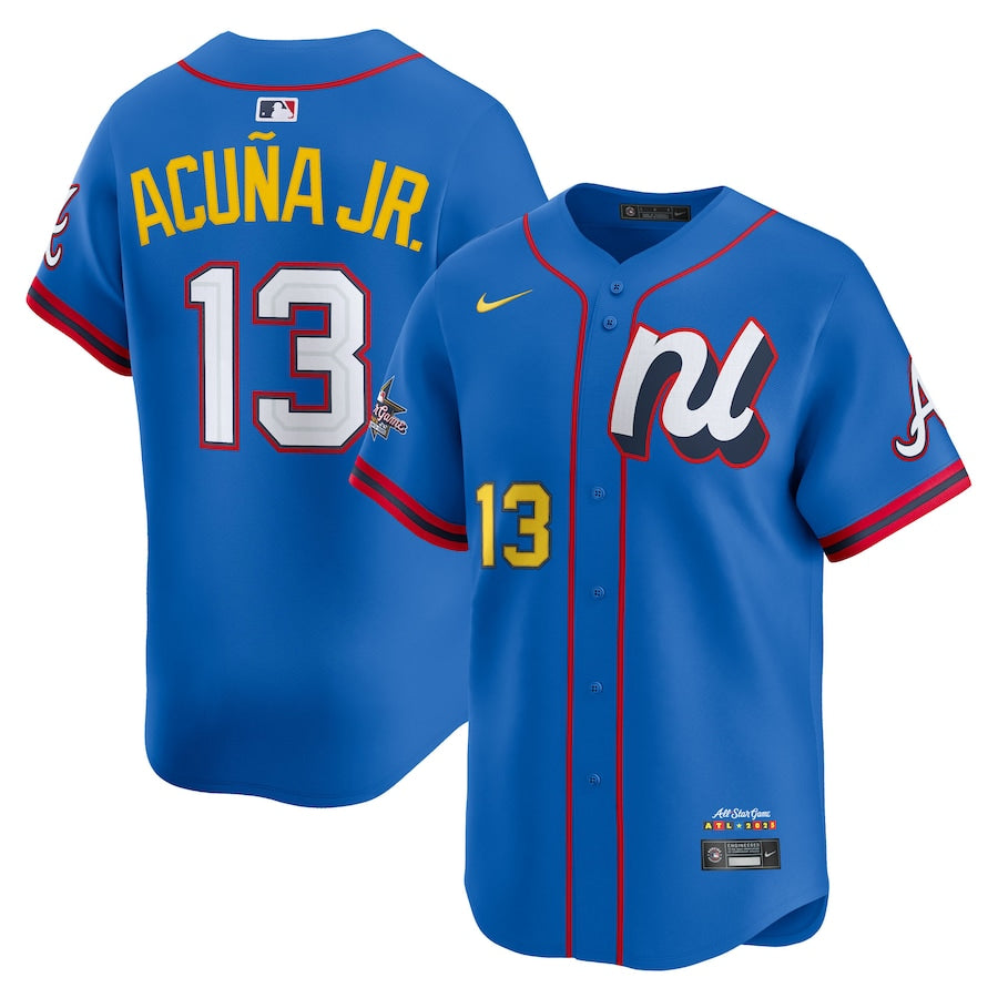 Men's National League Ronald Acuña Jr. Blue 2025 All-Star Player Jersey