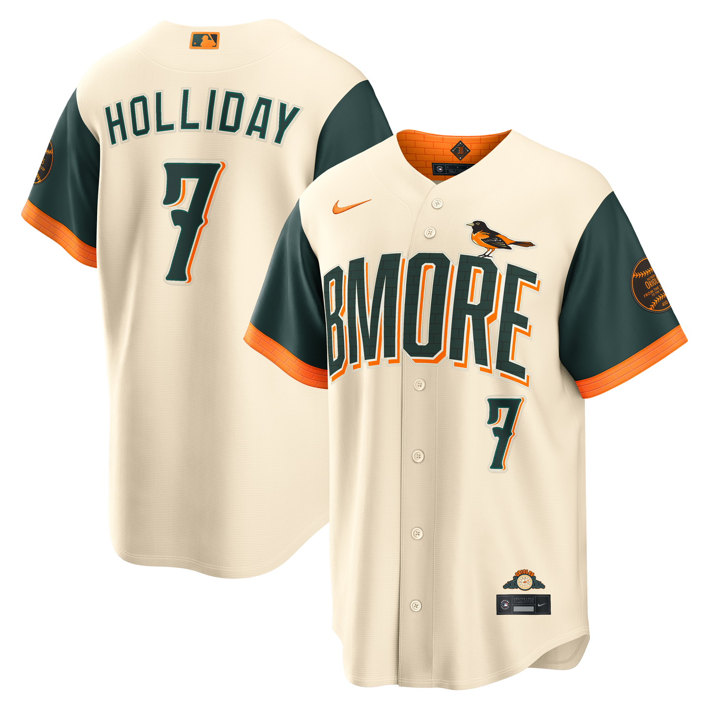 Men's Baltimore Orioles Jackson Holliday Cream 2026 City Connect Stadium Jersey