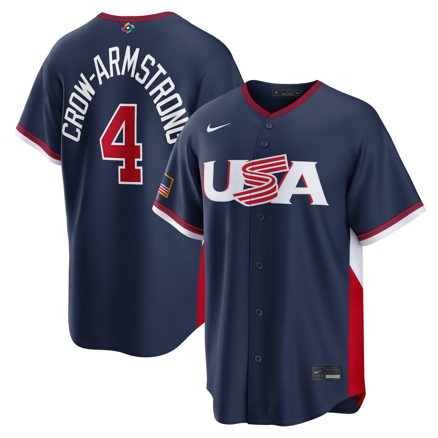 Men's Pete Crow-Armstrong USA 2026 Baseball World Baseball Classic Jersey