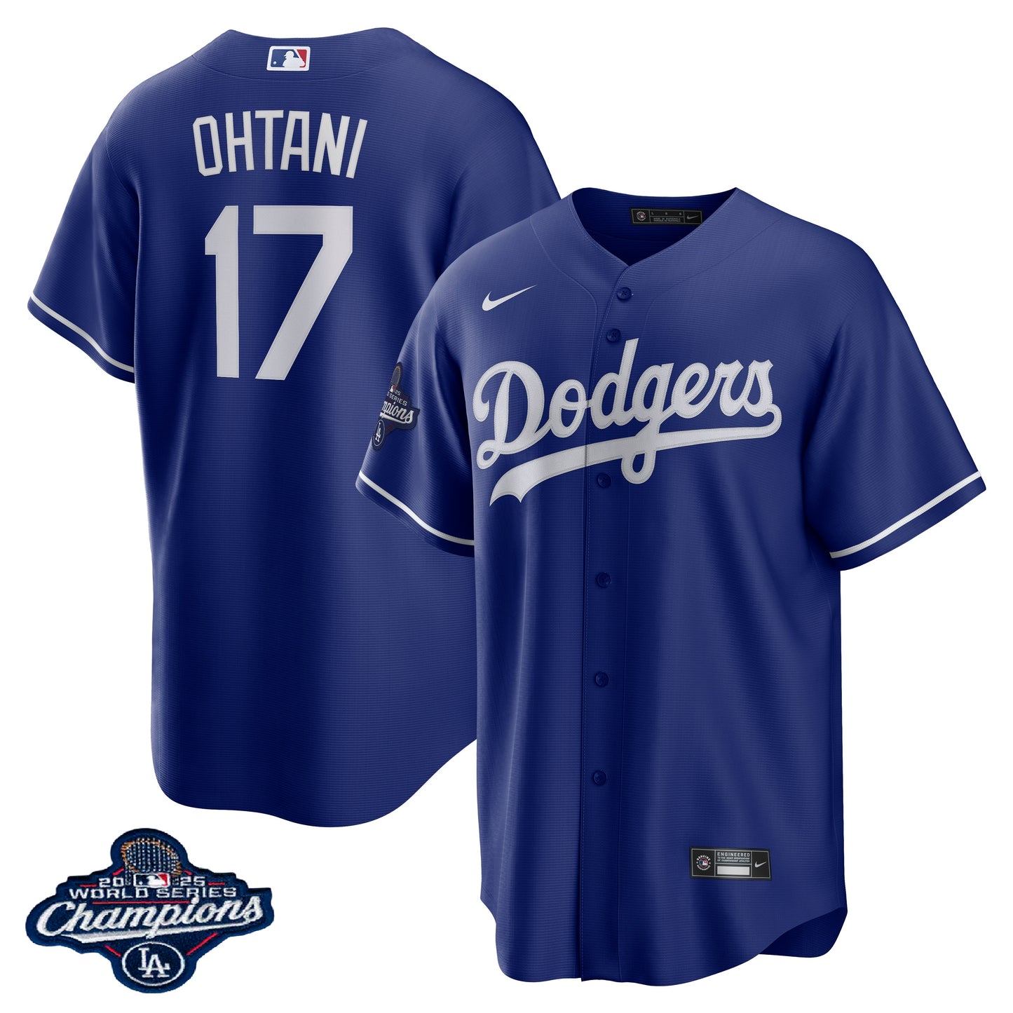 Men's Los Angeles Dodgers Shohei Ohtani 2025 World Series Champions Home Jersey