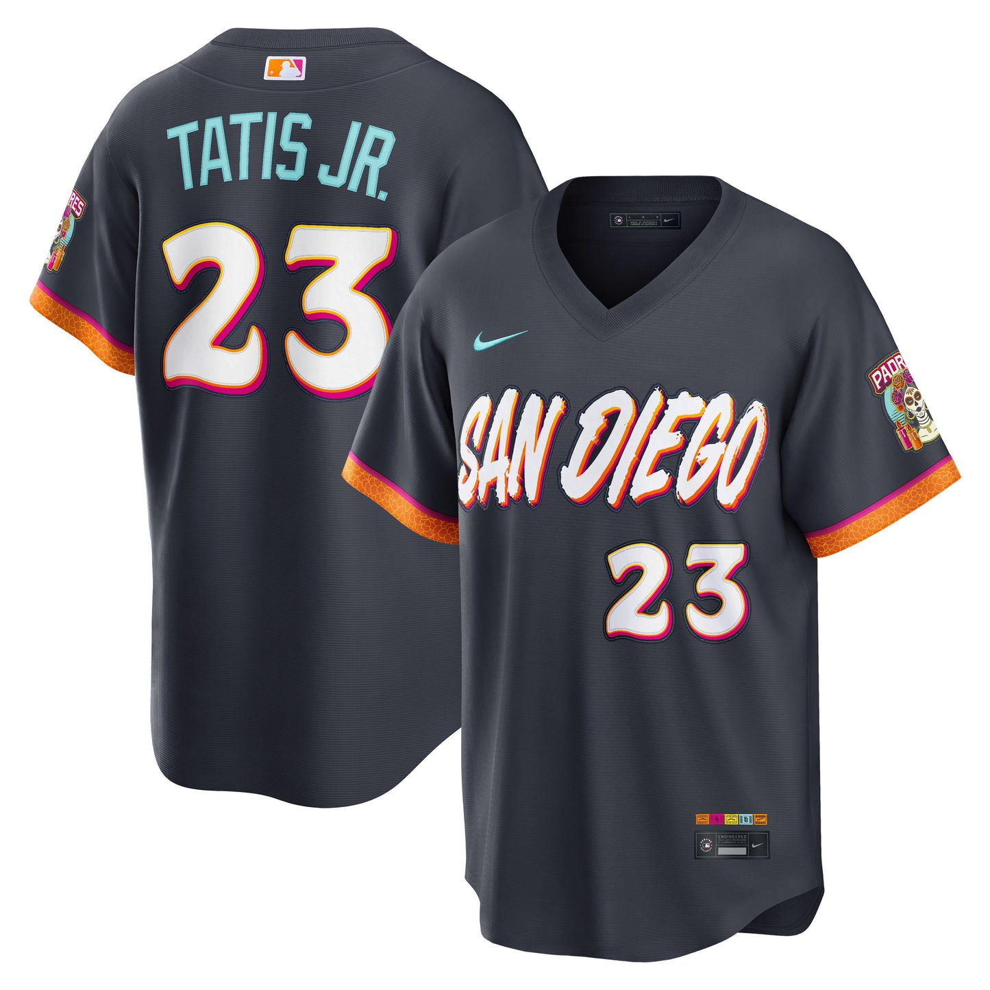 Men's San Diego Padres Fernando Tatis Jr. Obsidian 2026 City Connect Stadium Jersey