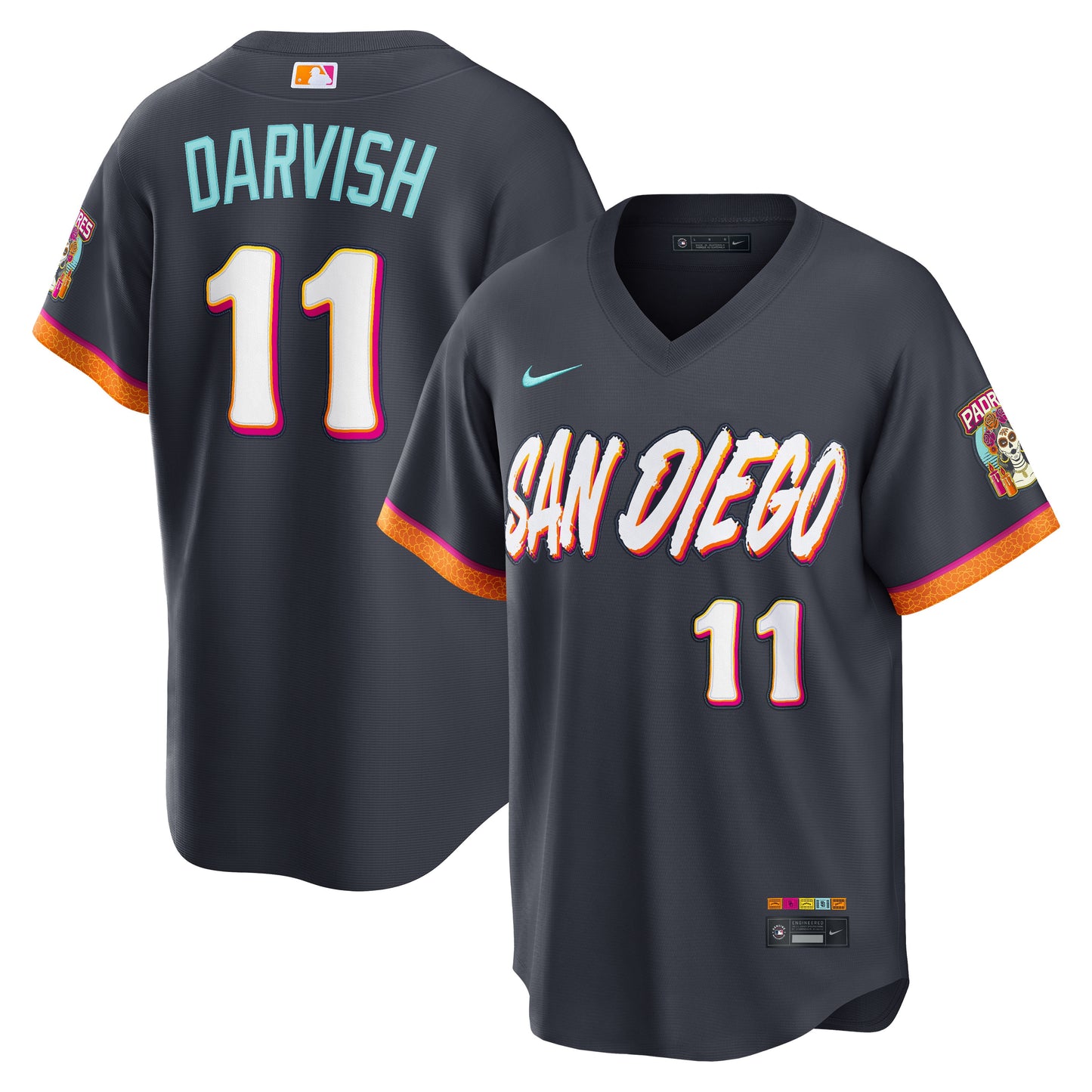 Men's San Diego Padres Yu Darvish Obsidian 2026 City Connect Stadium Jersey