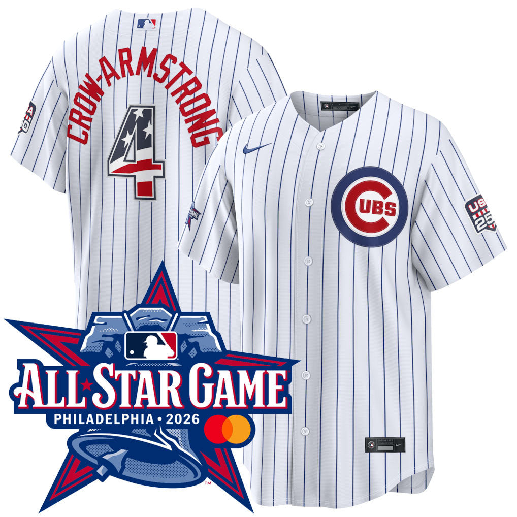 Men's Pete Crow-Armstrong Chicago Cubs 2026 All-Star Edition Stars & Stripes Home Jersey