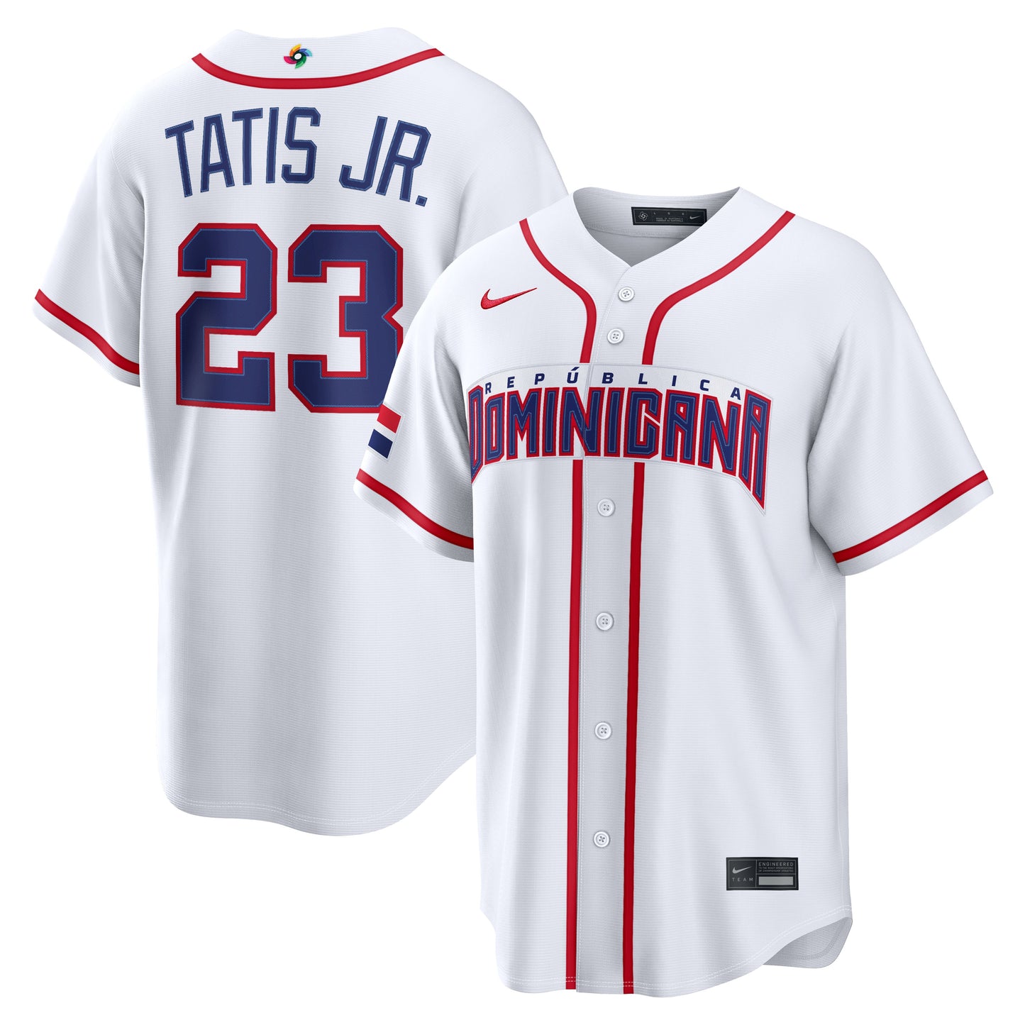 Men's Dominican Republic Baseball Fernando Tatis Jr. 2026 World Baseball Classic Jersey