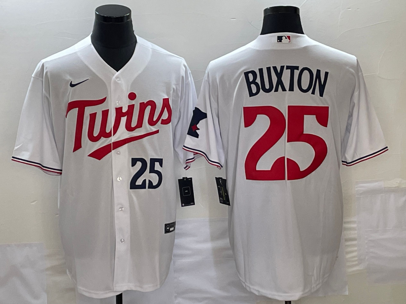 Men's Minnesota Twins Byron Buxton White Replica Jersey
