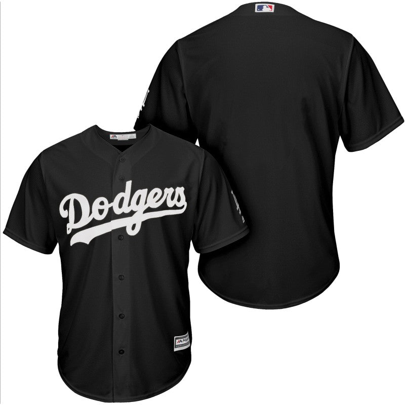 Men's Los Angeles Dodgers Player Custom Jersey - Black