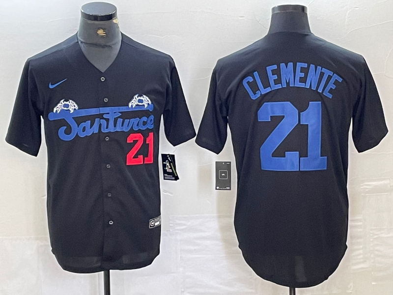 Santurce Roberto Clemente Puerto Rico Stitched Jersey