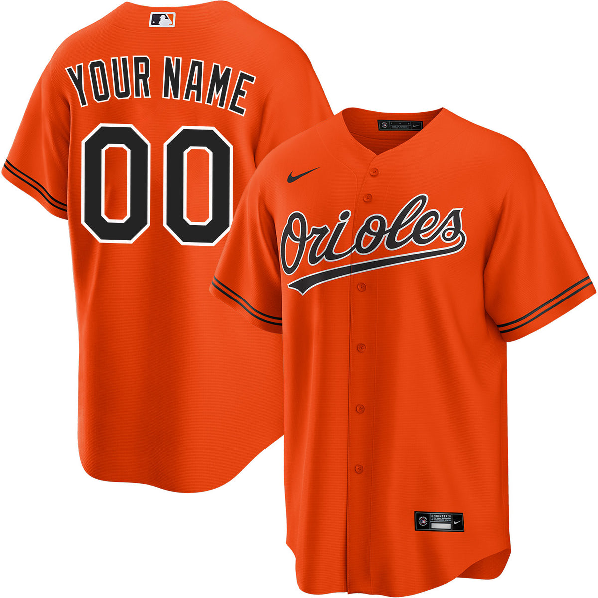 Men's Baltimore Orioles Replica Custom Jersey