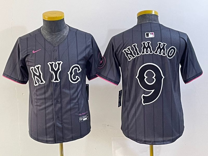 YOUTH New York Mets Brandon Nimmo 2024 City Connect Player Jersey