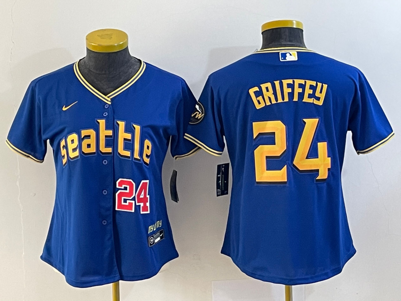 Women's Seattle Mariners Ken Griffey Jr. Royal 2023 City Connect Replica Player Jersey