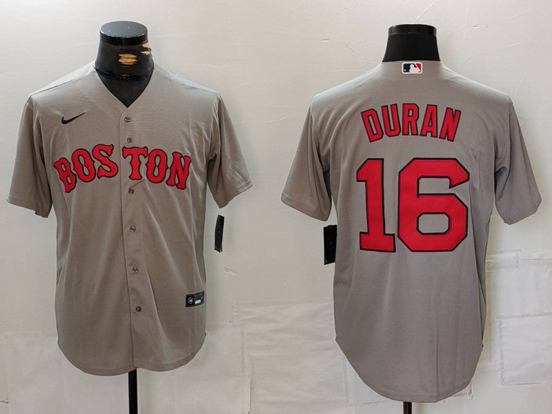 Men's Boston Red Sox Jarren Duran Gray Player Jersey