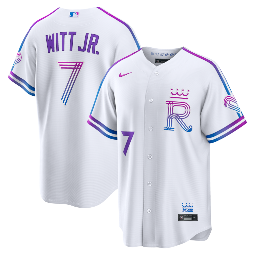 Men's Kansas City Royals Bobby Witt Jr. White 2026 City Connect Stadium Jersey