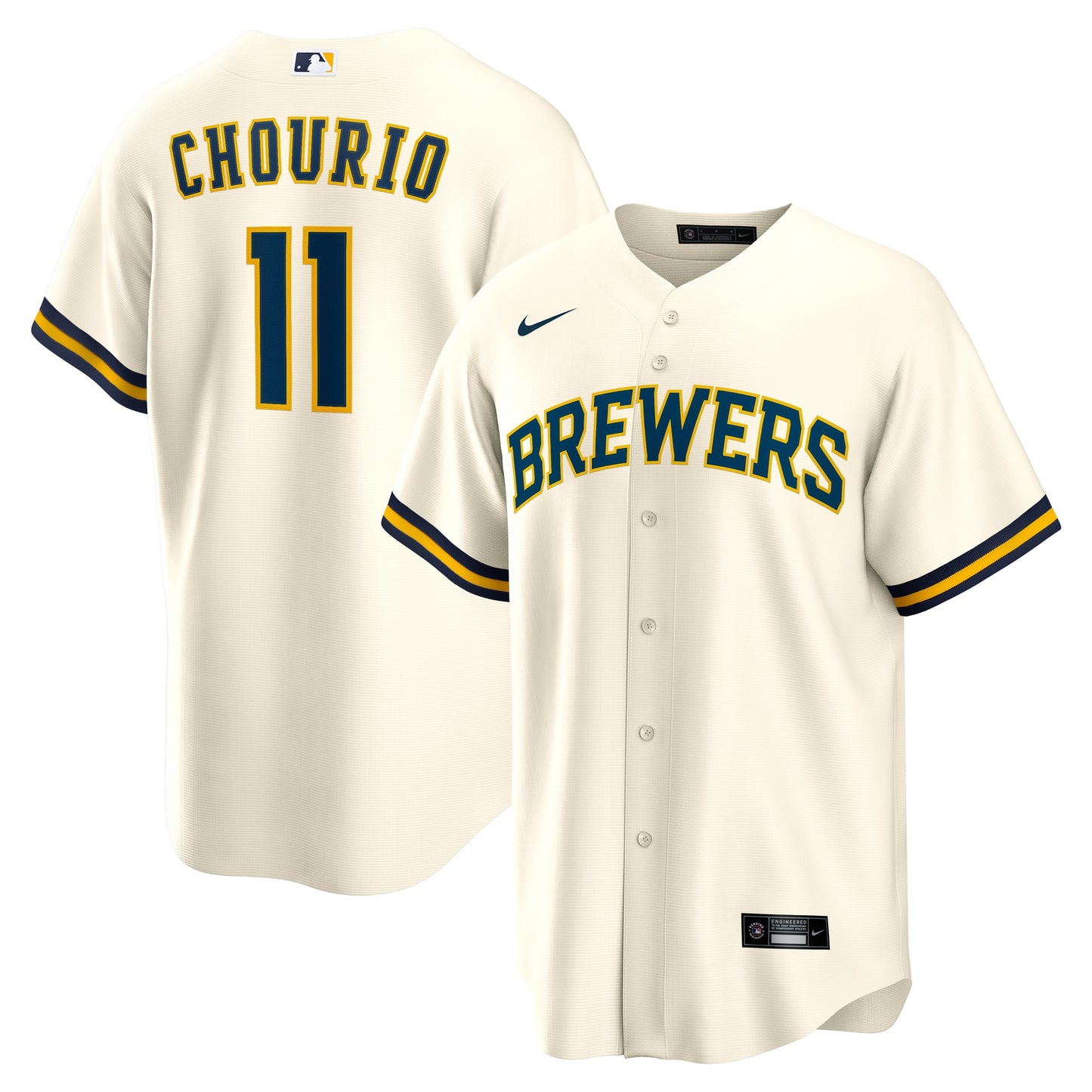 Men's Milwaukee Brewers Jackson Chourio Player Jersey