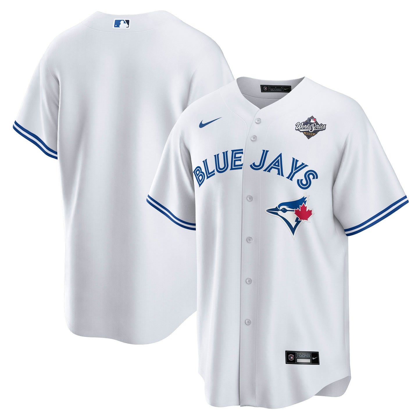 Men's Toronto Blue Jays White 2025 World Series Home Jersey