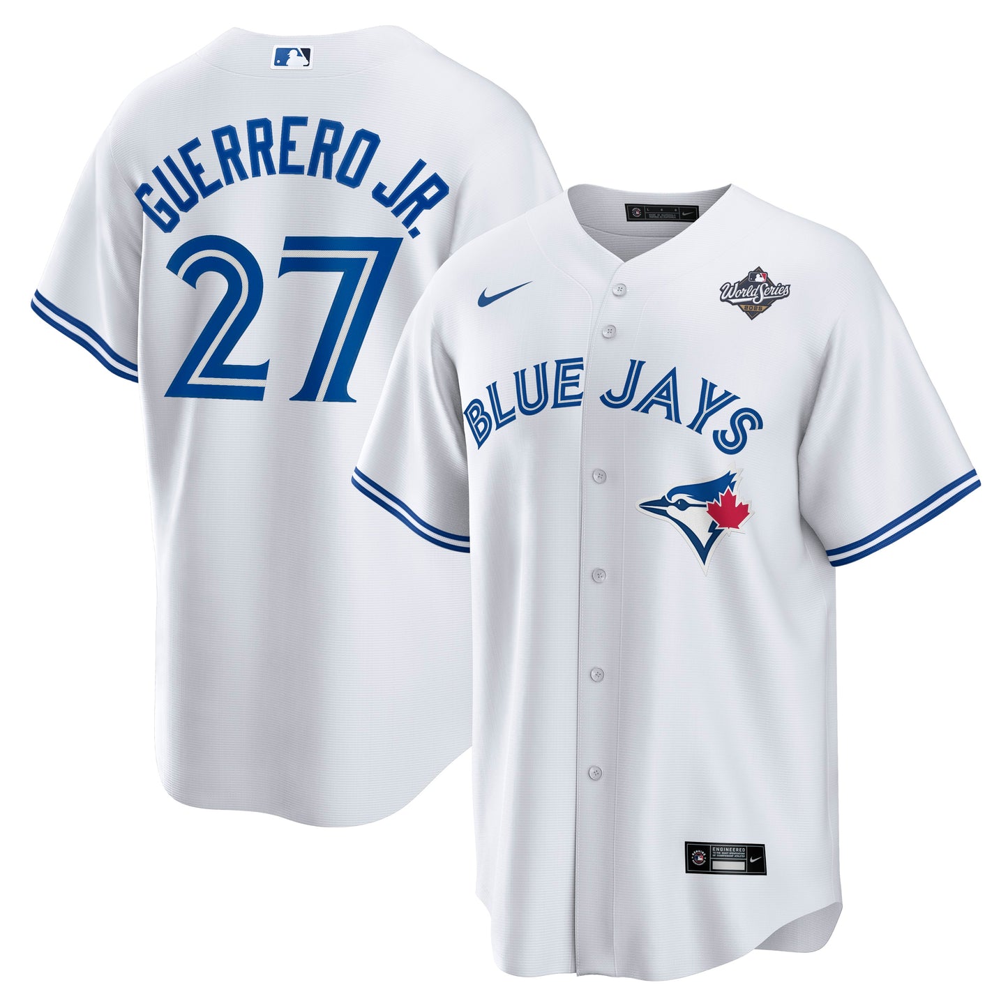Men's Toronto Blue Jays Vladimir Guerrero Jr. White 2025 World Series Home Jersey