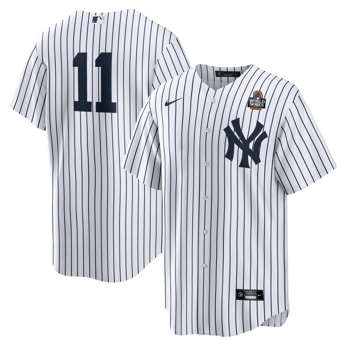 Men's New York Yankees Anthony Volpe White 2024 World Series Home Player Jersey
