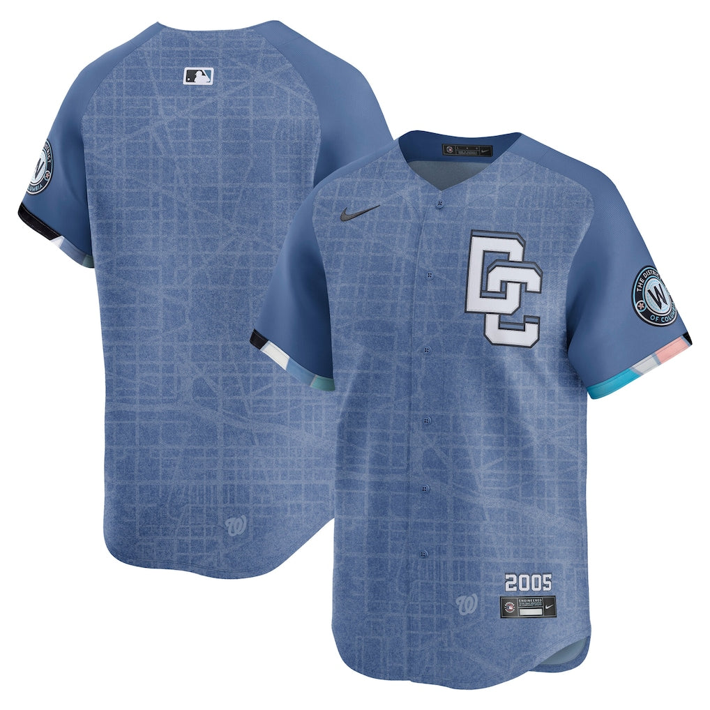 Men's Washington Nationals Blue 2025 City Connect Jersey