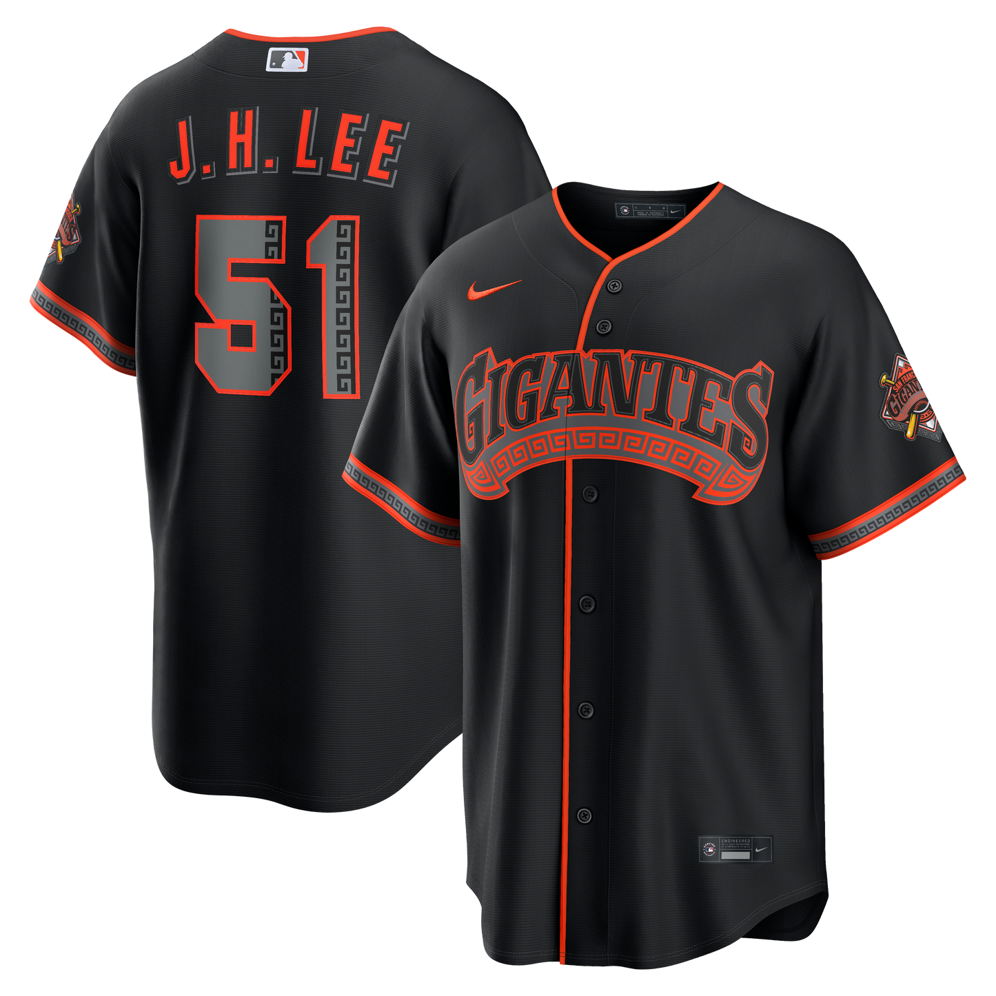 Men's San Francisco Giants Jung Hoo Lee Black Stadium Jersey