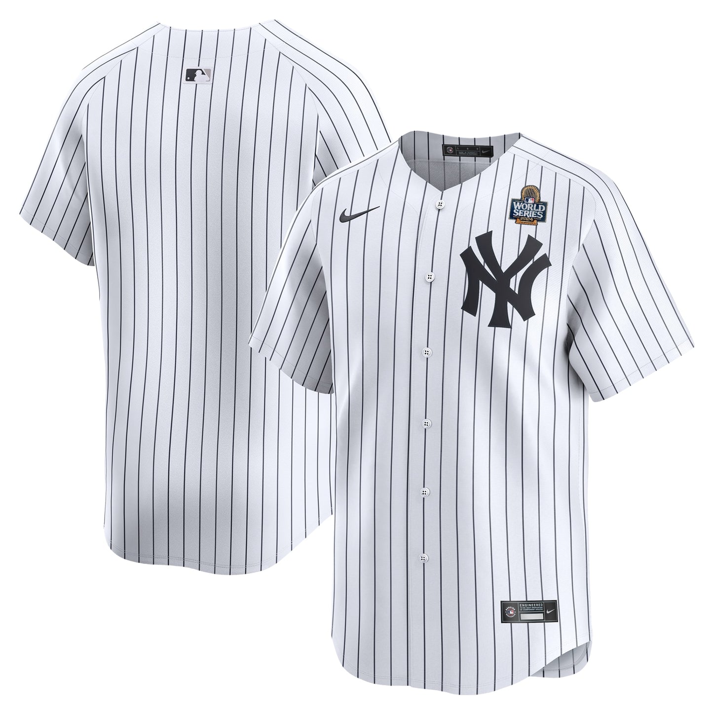 Men's New York Yankees White 2024 World Series Home Jersey