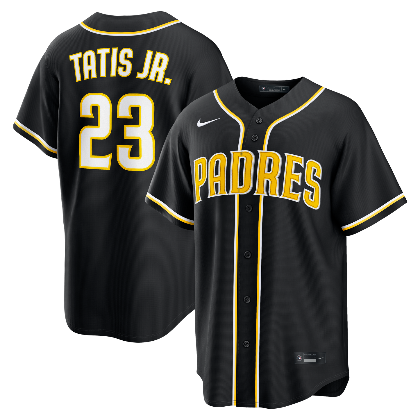 Men's San Diego Padres Fernando Tatis Jr. Fashion Black Out Jersey