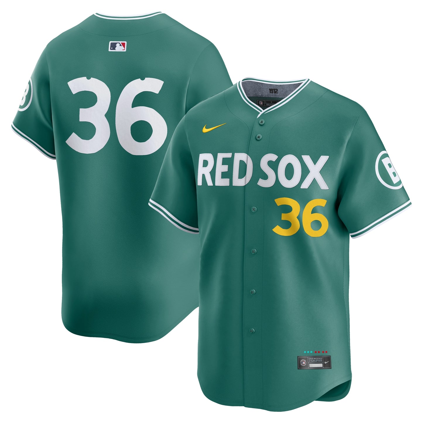 Men's Boston Red Sox Triston Casas Green 2025 City Connect Jersey