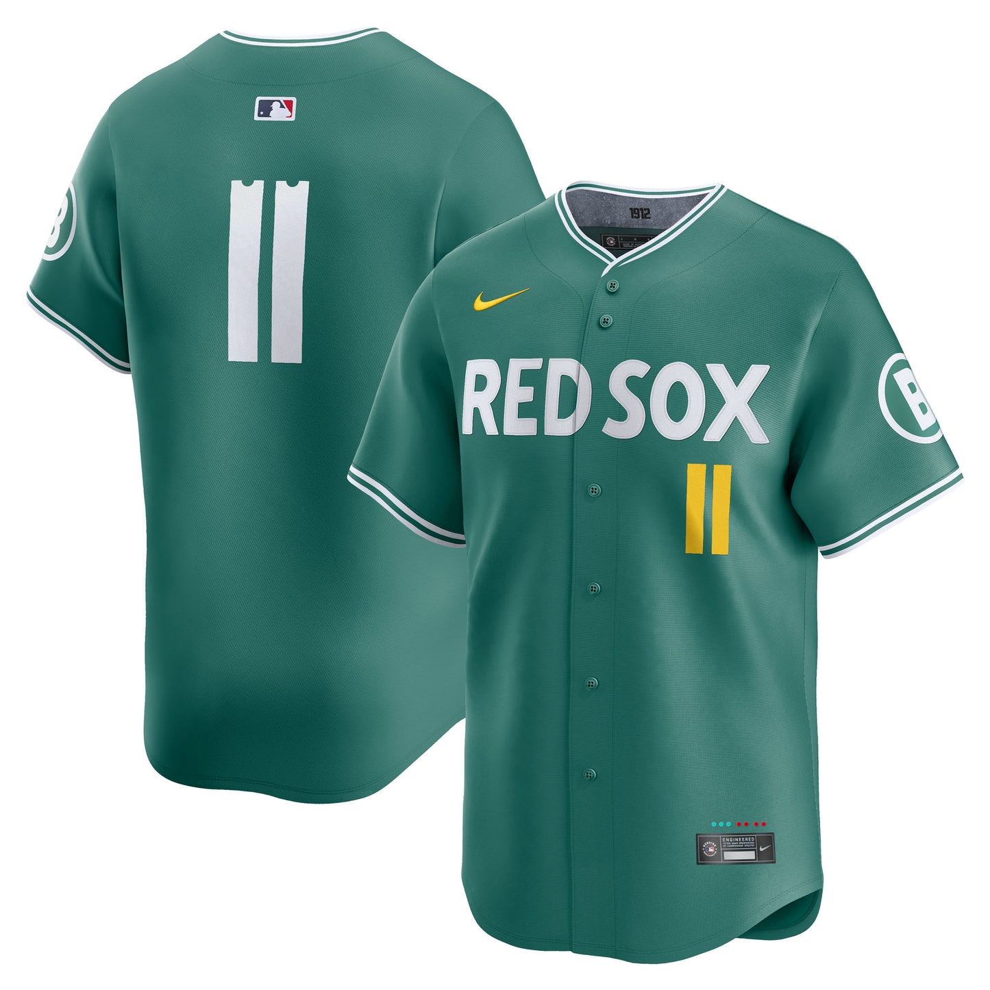 Men's Boston Red Sox Rafael Devers Green 2025 City Connect Jersey