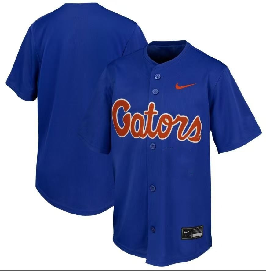 Men's Custom Royal FL Gators Baseball Jersey