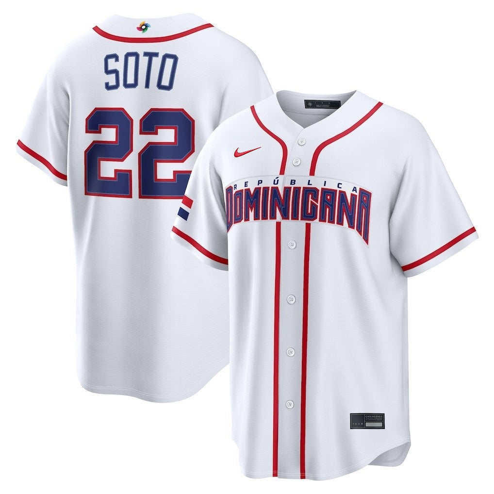 Men's Dominican Republic Baseball Juan Soto 2026 World Baseball Classic Jersey