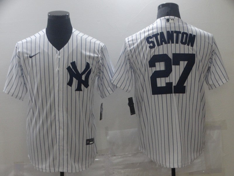 Men's New York Yankees Giancarlo Stanton Player White Jersey