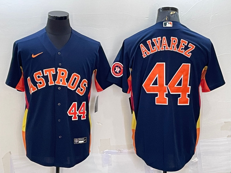 Men's Houston Astros Yordan Alvarez #44 2022 World Series Player Jersey
