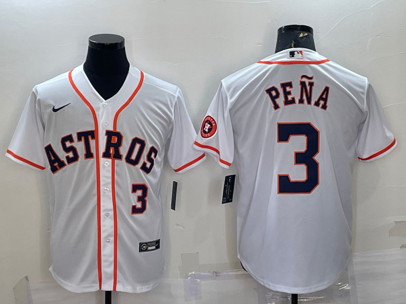 Men's Jeremy Pena #3 Houston Astros 2022 World Series Player Jersey