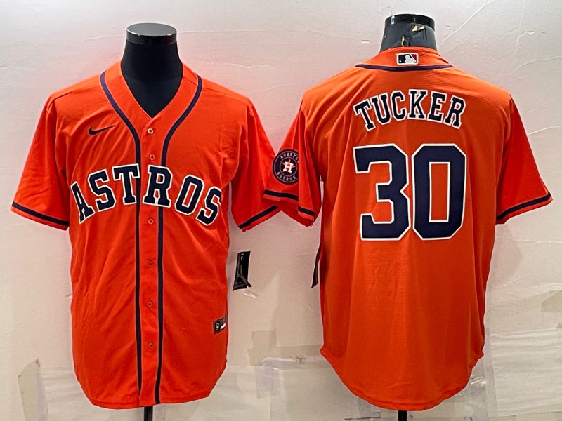 Men's Kyle Tucker #30 Houston Astros 2022 World Series Player Jersey